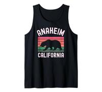 Anaheim California Bear Retro Orange County Beach 714 OC CA Tank Top