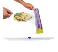 Anakel Home Cling Film and Aluminum Foil Cutter, Cling Film Dispenser | Resistant Material, Adaptable to All Boxes, 35 x 3 cm