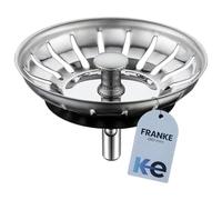 Anakel Home Kitchen Sink Plug Compatible with Franke | Universal Strainer Stopper, Stainless Steel, Ø80 mm