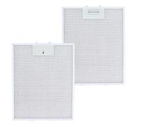 Anakel Home Pack of 2 Extractor Hood Filters 353110 Compatible with Bosch Balay Hoods 31 x 25 cm | Silver Colour, Important Measuring Distances