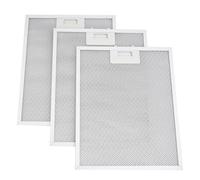 Anakel Home Pack of 3 353110 Cooker Hood Filters Compatible with Bosch Balay Hoods 31 x 25 cm | Silver Colour, Important Measuring Distances
