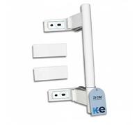 ANAKEL HOME Replacement Door Handle 7430668 Compatible with Liebherr Refrigerator Handle | Includes 2 Trim Covers, White, 21 cm