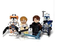 Anakin Obi Wan Captain Rex Commander Cody Star Wars aangepaste minifiguren Clone Wars Republic Grand Army Revenge of the Sith