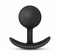 Anal Adventures Platinum - Black Anal Plug