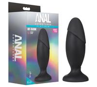 Anal Adventures Platinum Rocket - Large Anal Plug (Black)