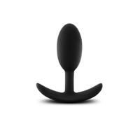Anal Adventures Platinum M - Black Medium Anal Plug