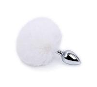 Anal Butt Plug 7 Color Stainless Steel Rabbit Tail Anal Plug Bunny Tail Butt Plug Anal Sex Toys Adult Products