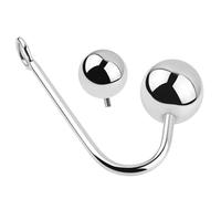 Anal Butt Plug Anal Plug Adult Sex Toys Anal with Balls Stainless Steel Anal Hook Butt Plug 2 Replaceable