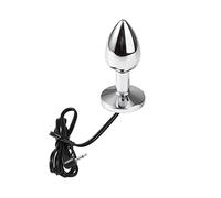Anal Butt Plug Small Electric Metal Butt Plug Bi-Polar Stimulation Anal Beads Plug Prostate Massage Unit Control Toy