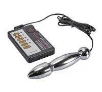 Anal Butt Plug Small Electro Shock Stimulation Tight Butt Plug Metal Anal Beads Prostate BDSM Electrical Stimulator G spot Toy Inserting Toys SM Massage Kits Surprised