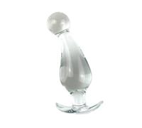 Anal Butt Plug Smooth Glass Butt Plug Anchor Base Anal Ball Strapon Anal Plug Masturbator Sex Toys for Women Men Butt Plug