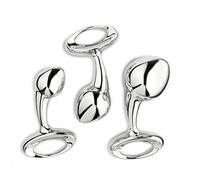Anal Butt Plug Stainless Steel Anal Ball Butt Plug Set Small Large Metal Anal Beads Butt Plug Masturbator Sex Machine Sex Toy Dildo Butt Training Plugs