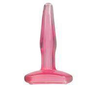 Crystal Jellies Jelly Butt Plug Pink Small