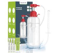 Anal Douche Enema Kit - Anti Back-Flow Vaginal Douche with Pressure, 3 Nozzle Tips Douches for Men (600ML)