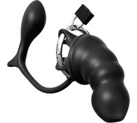 Pipedream Anal Fantasy Elite - anal plug and penis cage (black)