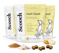 Anal Gland Supplement for Dogs, Fibre Chews, Firm Stools, 180 Chews | Psyllium Pumpkin Flaxseed Beet Pulp Blend, Banana Apple Coconut Flavour, Vet Formulated, Weight Based Dosing, All Breeds