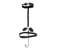 Anal Hook Sex Bondage BDSM Kit with Ball Gag Adjustable Handcuffs Adult Accessories Butt Plug Training Anal Sex Toy Anal Beads G-spot Stimulate Fetish Plug Masturbation Restraint for Women