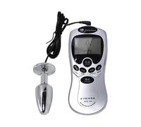 Anal Plug Electric Shock Anal Plug Stimulator Stainless Steel Butt Plug Balls Electro Sex Toys Men Prostate Massage Estim Buttplug