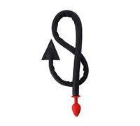 Anal Plug for Gay Fetish Cosplay Sexy Lingerie Spank Flirt BDSM Bondage Flogger Adults Game Whip Sex Toys with Silicone Black One Size