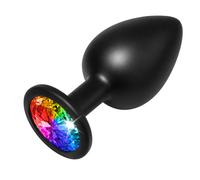 Anal Plug Rainbow Booty Jewel - Size - large