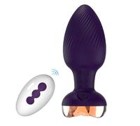 Anal Plug Vibrator Butt Plug Sex Toy,Remote Control Vibrating Anal Plug and Prostate Massager Rose Toy,10 Frequency Adult Sex Toys and Games Butt Plug Couples Sex Toys,Blue