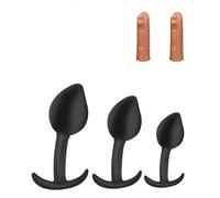 Anal Sex Toys, Anal Butt Plug for Beginners, Anal Toys 3Pcs for Women Anal Plug,Sex Toy Clitoral Prostate Massaging Adult Toys Men & Women Anal Toy Kit,SM Adult Gay Toys (B)