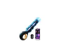 Anal Vibrator for Men & Women with APP Controlled Remote Play - 9 Thrusting & 9 Vibration Modes, Graduated Beads Design, Prostate & Perineum Massager, Rechargeable Waterproof Silicone Anal Vibrator
