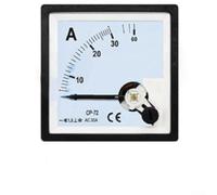 Analog AC Ammeter CP-72, 72x72mm Pointer Panel Meter with 1.5 Accuracy Level, for Power Systems and Electrical Control Devices, 50/60Hz(AC 30A)