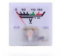 Analog Ac Voltmeter 0-150v Range 91l16 Model Pointer Display Heat Resistant Housing For Mining Metallurgy Electrical Systems 40x40mm