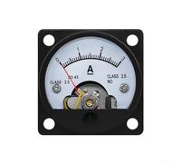 Analog Ammeter, SO-45 DC 3A with 0 Adjuster Pointer Type Panel Meter ABS Housing 47x47x52mm Current Measurement Display for Equipment