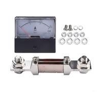 Analog Amp Meter DH-670 DC 0-200A/300A/75mV with Shunt, Industrial Panel Ammeter for Precise Current Reading in Electrical Systems (300A)