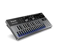 Analog Bass Synthesizer and Sequencer, Donner B1 Controller with 128 Patterns, Saturation & Delay Effects, LED Display and MIDI IN/OUT