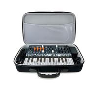 Analog Cases Pulse Case for Arturia MiniLab/MicroFreak/MicroBrute or comparable midi Controllers (Transport case Made of Durable, Moulded EVA/Nylon, with Robust Rubber Handle), Black