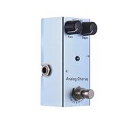Analog Chorus Guitar Effects Pedal, Authentic Circuit Tones, Precise Control for Electric Guitar, Designed for Live Performances, Sturdy Aluminum Casing in Light Blue