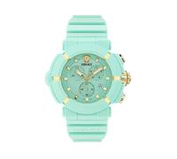 Versace Unisex's Chronograph Swiss Quartz Watch with Plastic Strap VE0L00325