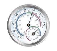 Analog Climate Gauge for Indoor Spaces, Temperature Humidity Meter with 2.64 in Round Face for Wine Cabinet, Piano Room, and Home Storage Areas Analog Hygrometer Indoor Climate Gauge Temperature Meter