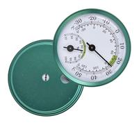 Analog Climate Meter - Wristwatch Style,Temperature Moisture Indicator, Power Free Display Diål | Desk Counter Outdoor Placement Tool Suitable Home Office Kitchen Environment Reading