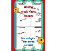 Analog Clock-faced daily planner: Chronological timeboxing notebook