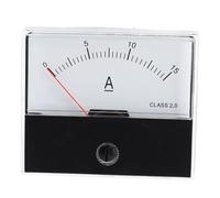 Analog Current Panel Meter Ammeter Gauge High Accuracy Class 2.0 DC 0 15A Analog Ampere Measurement Tester for Electrical Engineers DIY Enthusiasts Transparent Plastic Shell