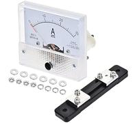 Analog Current Panel Meter DC 0-30A 50A 20A 85C1 with 75mV Shunt for Circuit Testing Ampere Tester Gauge, 1 Set(50A)
