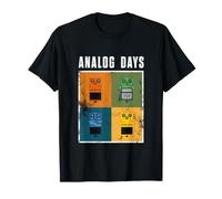 Analog Days Vintage Guitar Effects Pedal Pop Art Retro T-Shirt
