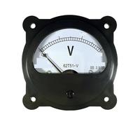 Analog Dial Panel Meter, Voltmeter Analog Panel 62T51 AC Frequency Meter Class 2.5 80mm Circular 50V-600V 45-55Hz(AC 250V)