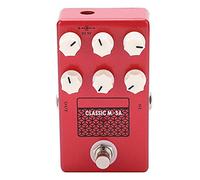 Analog Effects Guitar Pedal Speaker Simulation Metal Effect Pedal with 6 Adjustment Knobs for Electric Guitar Amplifier Accessories Red DC 9V 100mA