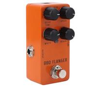 Analog Flanger Pedal Aluminum Alloy Guitar Effects Pedal Retro Sound Effector with True Bypass for Electric Guitar Bass, DC9V Powered