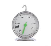 Analog for dial Oven Thermometer Large Display Glass Face Analog(Green) | No for battery needed, mechanical sensor, 430 stainless steel, heat resistant up to 280C, build
