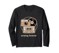 Analog Forever Camera Tape and Vinyl Long Sleeve T-Shirt
