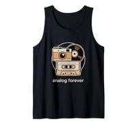Analog Forever Camera Tape and Vinyl Tank Top