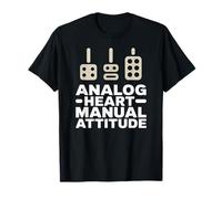 Analog Heart Manual Attitude Stick Shift Driver T-Shirt