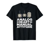 Analog Heart Manual Attitude Stick Shift Driver T-Shirt