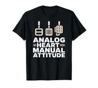 Analog Heart Manual Attitude Stick Shift Driver T-Shirt